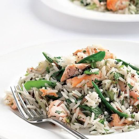 Wasabi Dressed Salmon And Basmati Salad