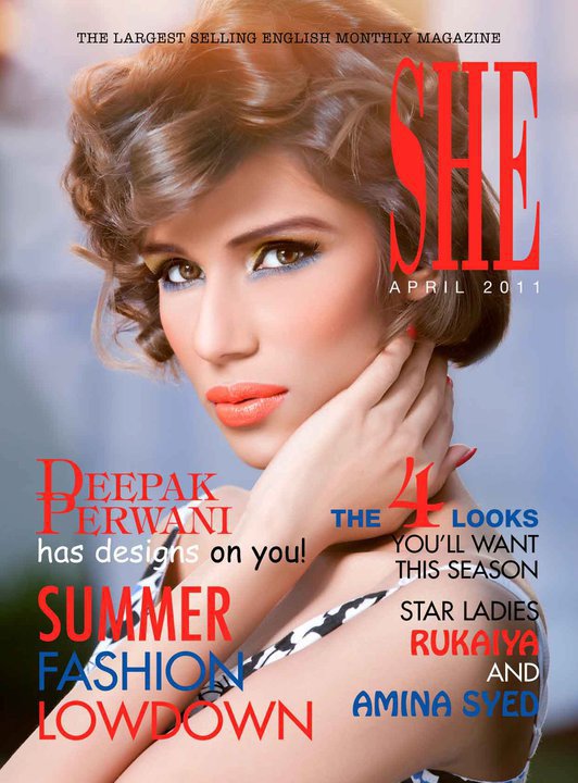 Fayeza Ansari SHE Magazine  Paki Fashion