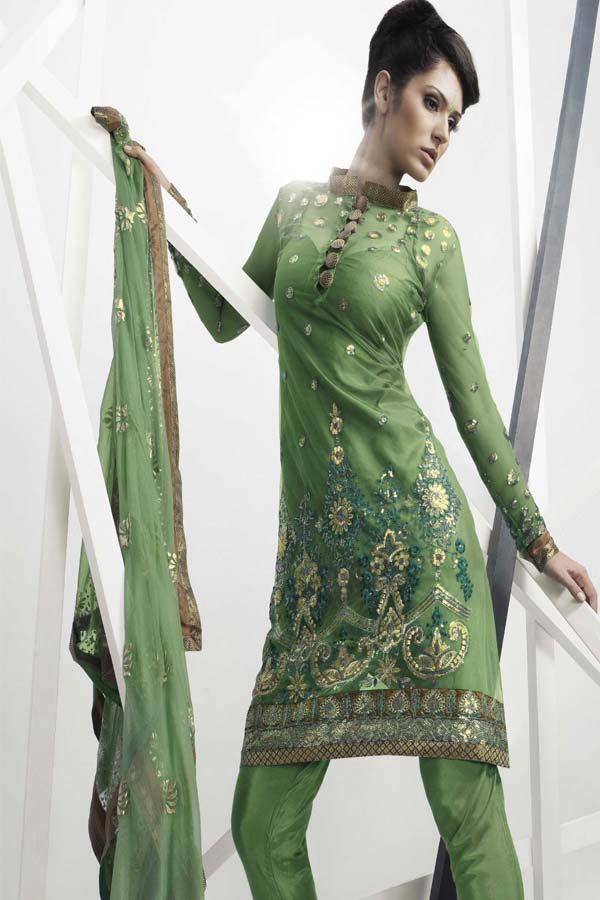 Green Suits for Women  Stylish Dresses