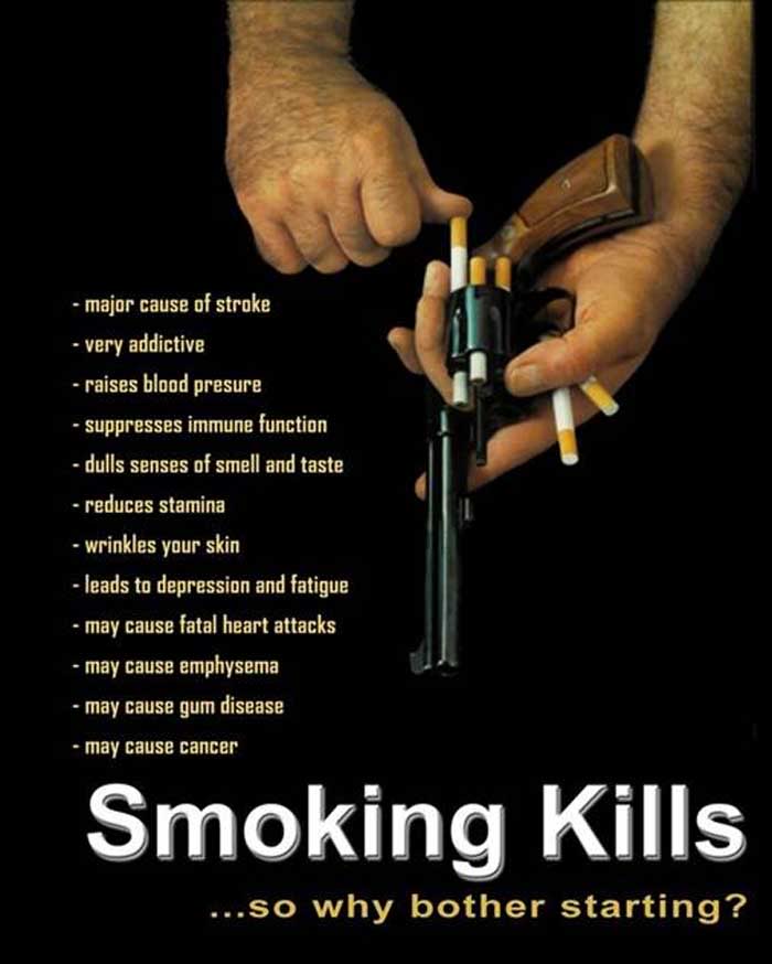 QUIT SMOKING OR ELSE