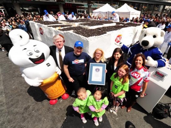 Worlds Largest Ice Cream Cake  Dairy Queen