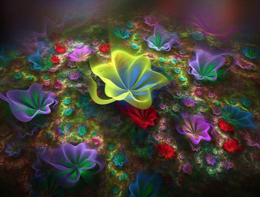 Abstract Flowers Artistic Wallpapers