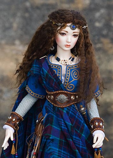 Arwyn a Celtic Warrior Maiden BJD