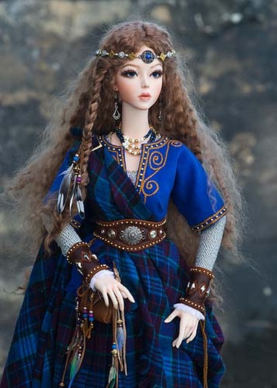 Arwyn a Celtic Warrior Maiden BJD