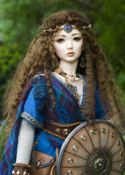 Arwyn a Celtic Warrior Maiden BJD