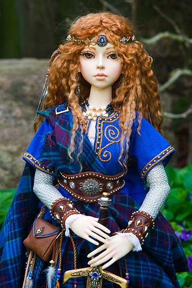 Arwyn a Celtic Warrior Maiden BJD