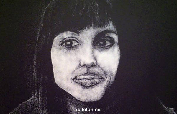 Bashir Sultani - Art with Salt - 257386,xcitefun-salt-art-angelina-jolie