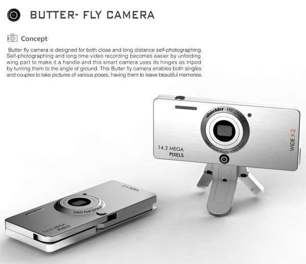 Butterflay Room Concept Camera with BuiltIn Tripod