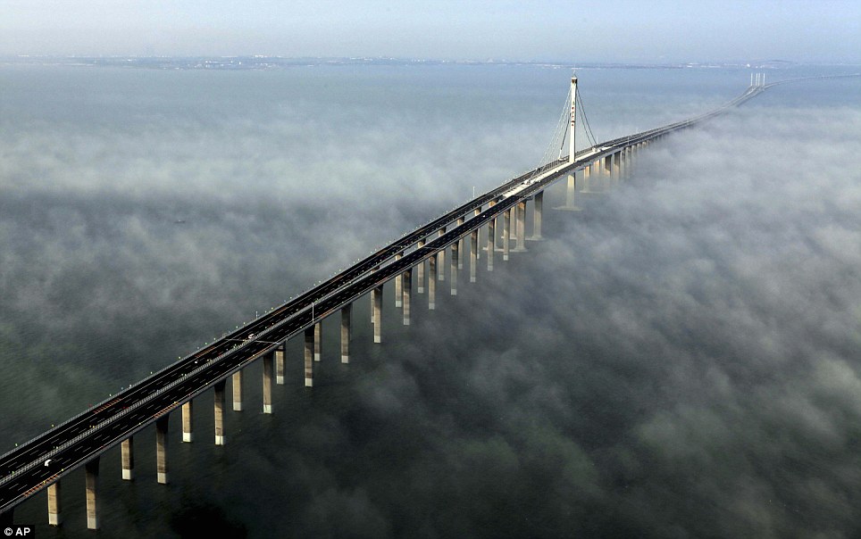 Worlds Longest Sea Bridge Opens In China