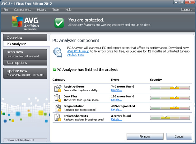 AVG Anti Virus Edition 2012  Free Software