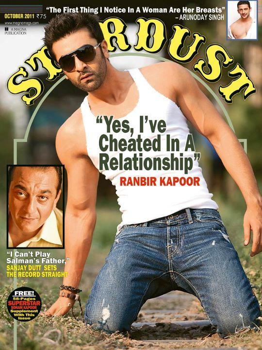 Ranbir Kapoor Stardust Magazine  Cover Page