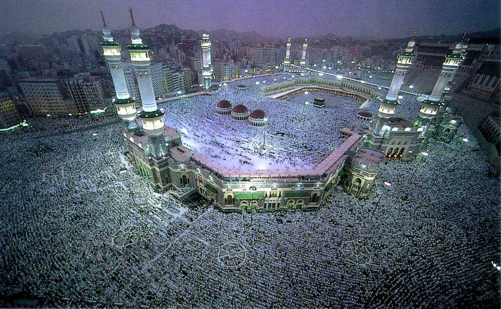 Makkah Aerial View  Glowing Images