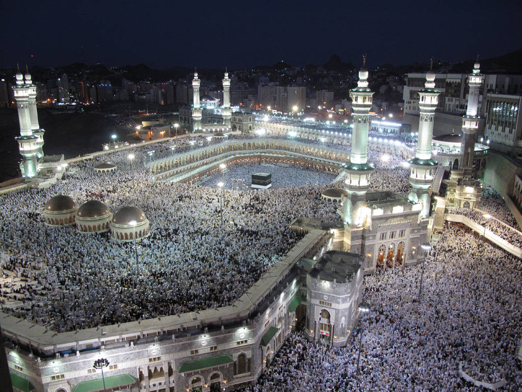 Makkah Aerial View  Glowing Images