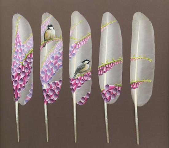 266951xcitefun swan feather painting 5 - Master Piece of Painting On Swan Feathers