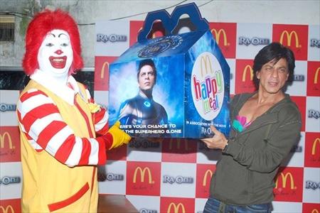 Shahrukh Khan McDonalds  RA One Happy Meals