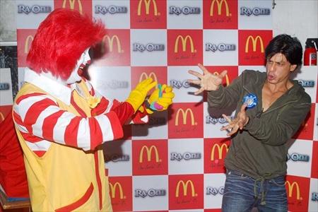 Shahrukh Khan McDonalds  RA One Happy Meals