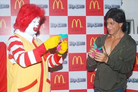 Shahrukh Khan McDonalds  RA One Happy Meals