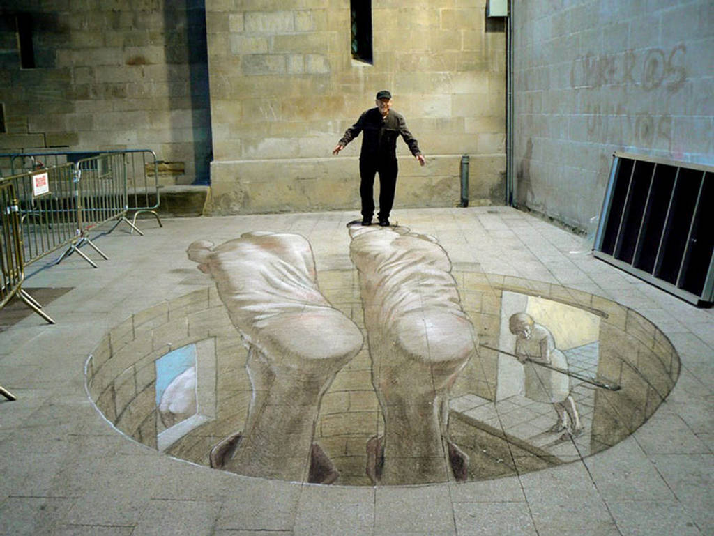 New Amazing 3D Sidewalk Art Painting Photos