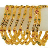 Gold Bangles For Brides