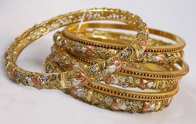 Gold Bangles For Brides