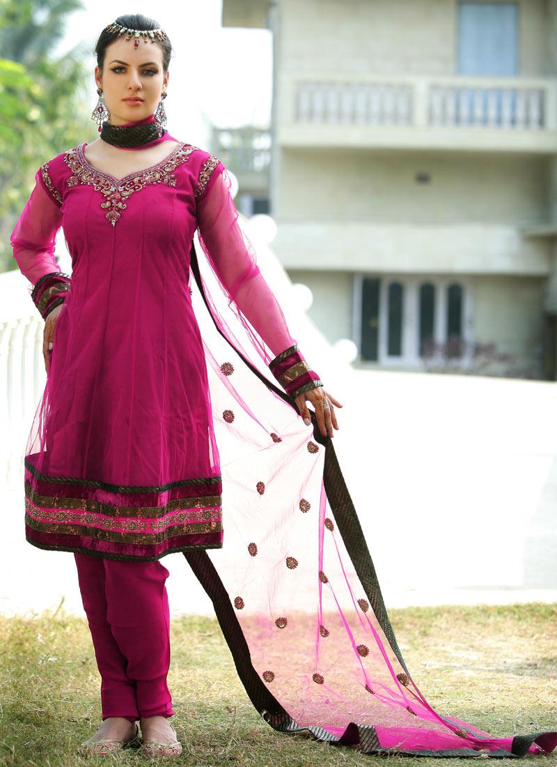 Indian Party Wear Churidar Salwar Kameez Suit