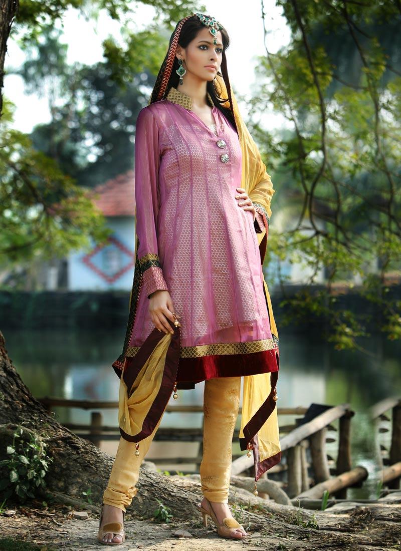 Indian Party Wear Churidar Salwar Kameez Suit