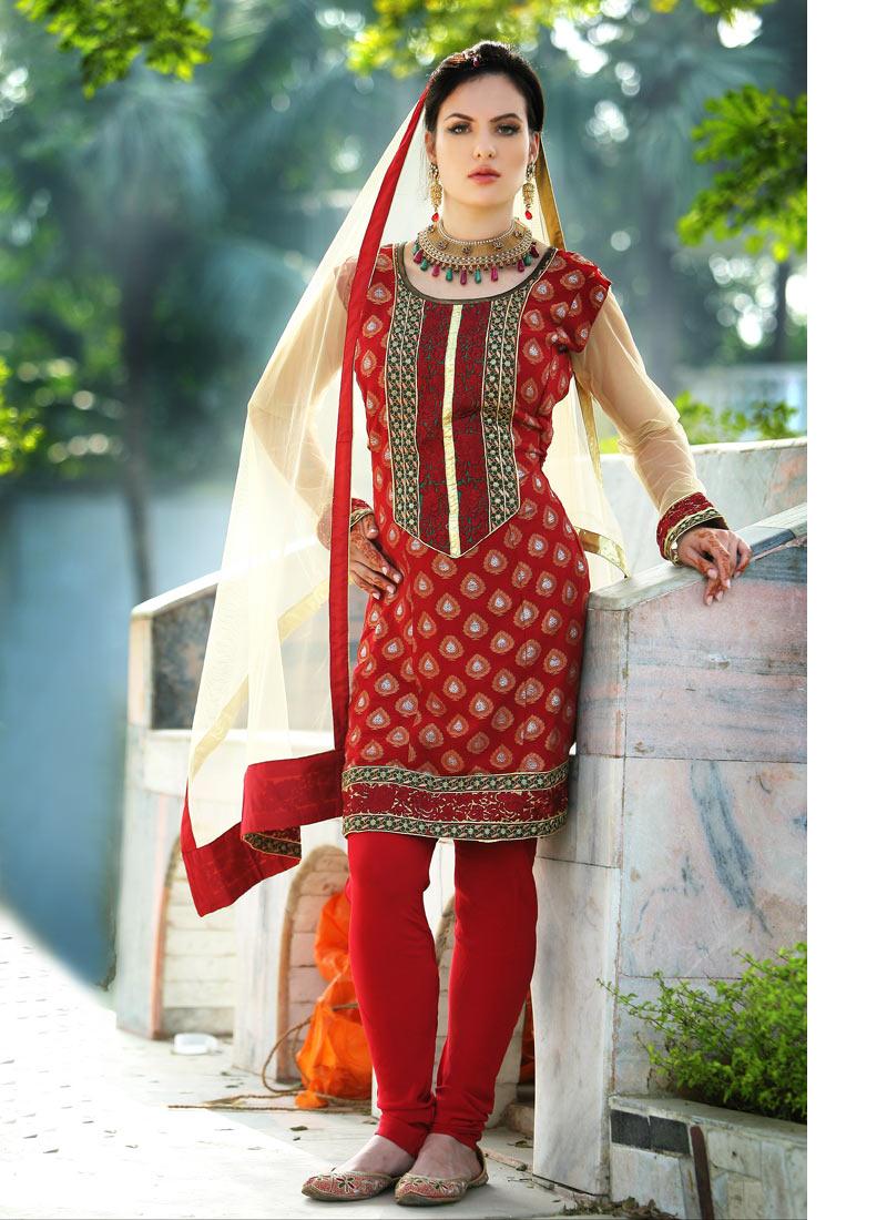 Indian Party Wear Churidar Salwar Kameez Suit