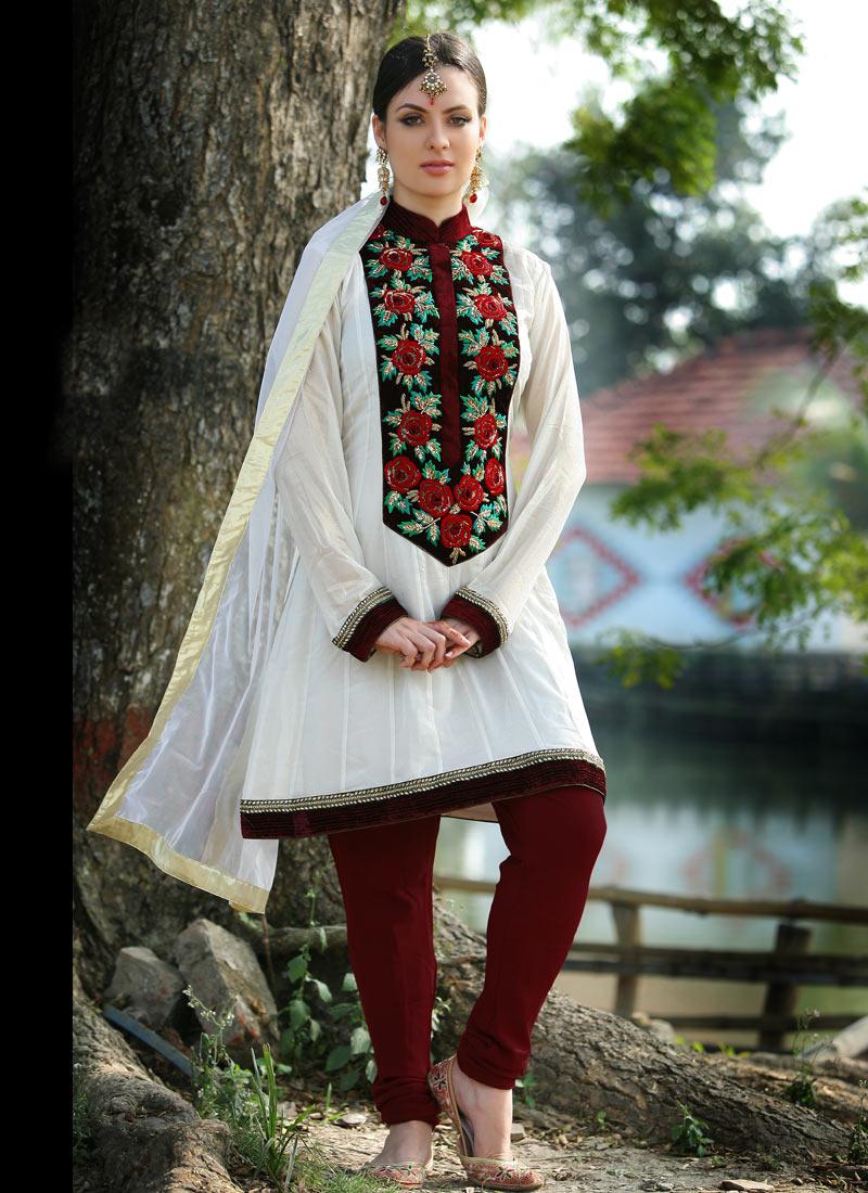 Indian Party Wear Churidar Salwar Kameez Suit