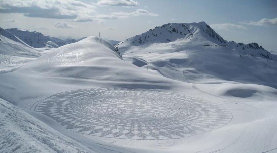 302293xcitefun snow artworks 4 - Large Scale Snow Circles - Frozen Artwork