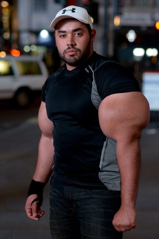 Worlds Largest Biceps  Moustafa Ismail