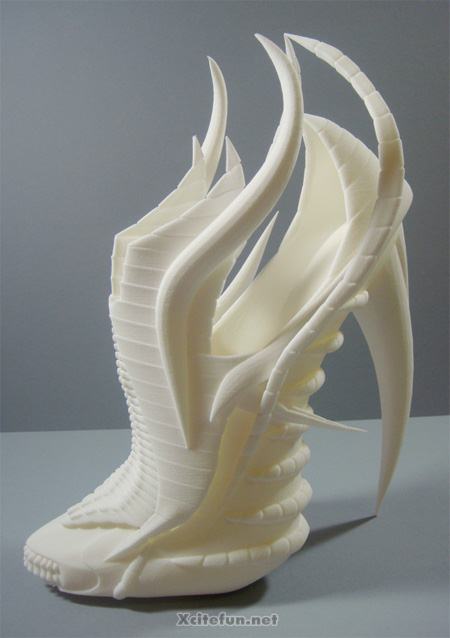 Unusual High Heel 3D Printed Shoes By Janina Alleyne - XciteFun.net