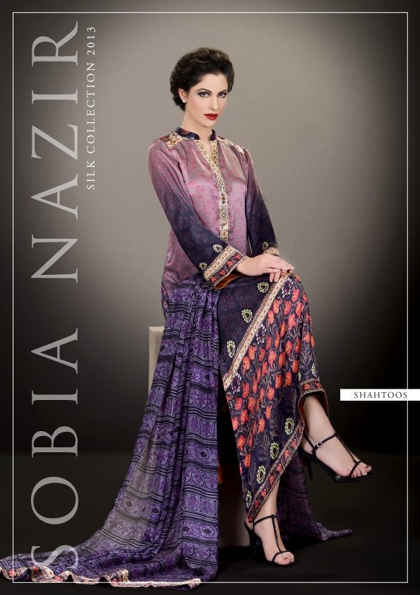 Sobia Nazir Casual Wear Printed Silk Collection 2013