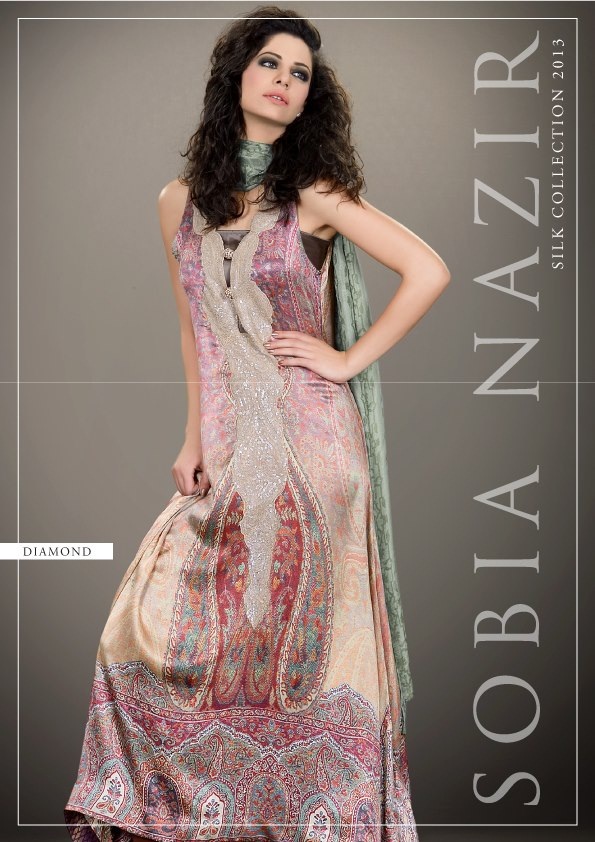 Sobia Nazir Casual Wear Printed Silk Collection 2013