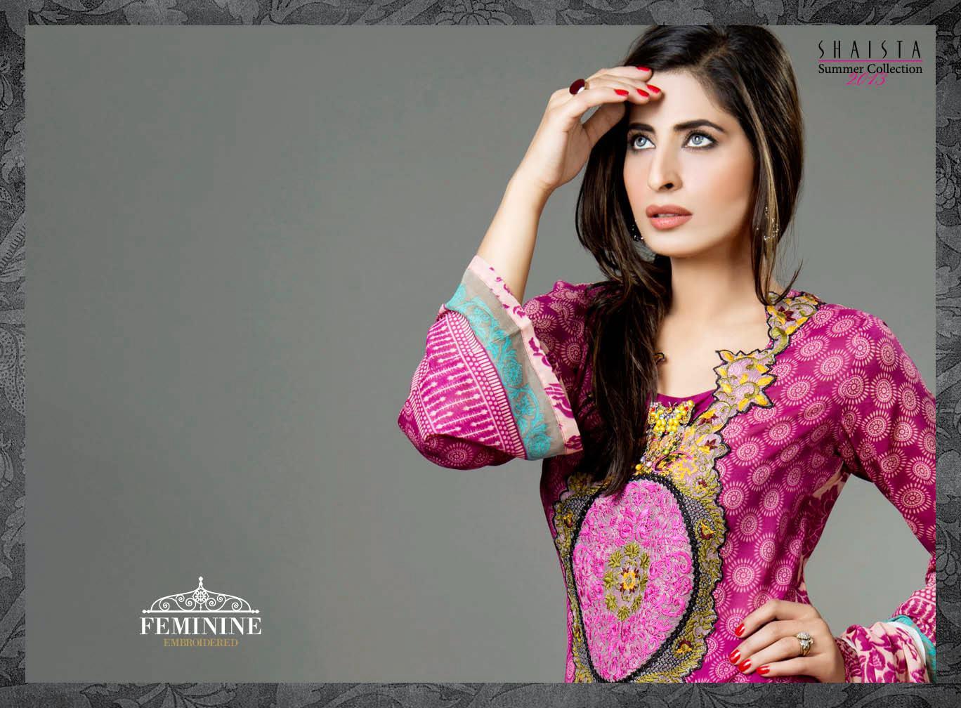 Shaista Feminine Embroidered Lawn Collection