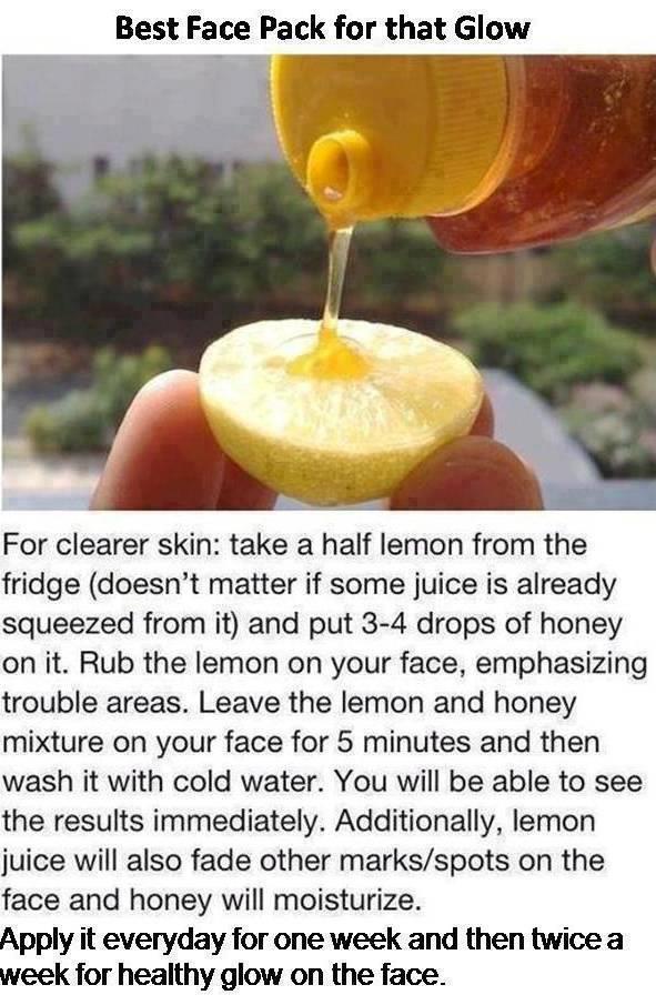 Get Glowing Skin with Honey And Lemon
