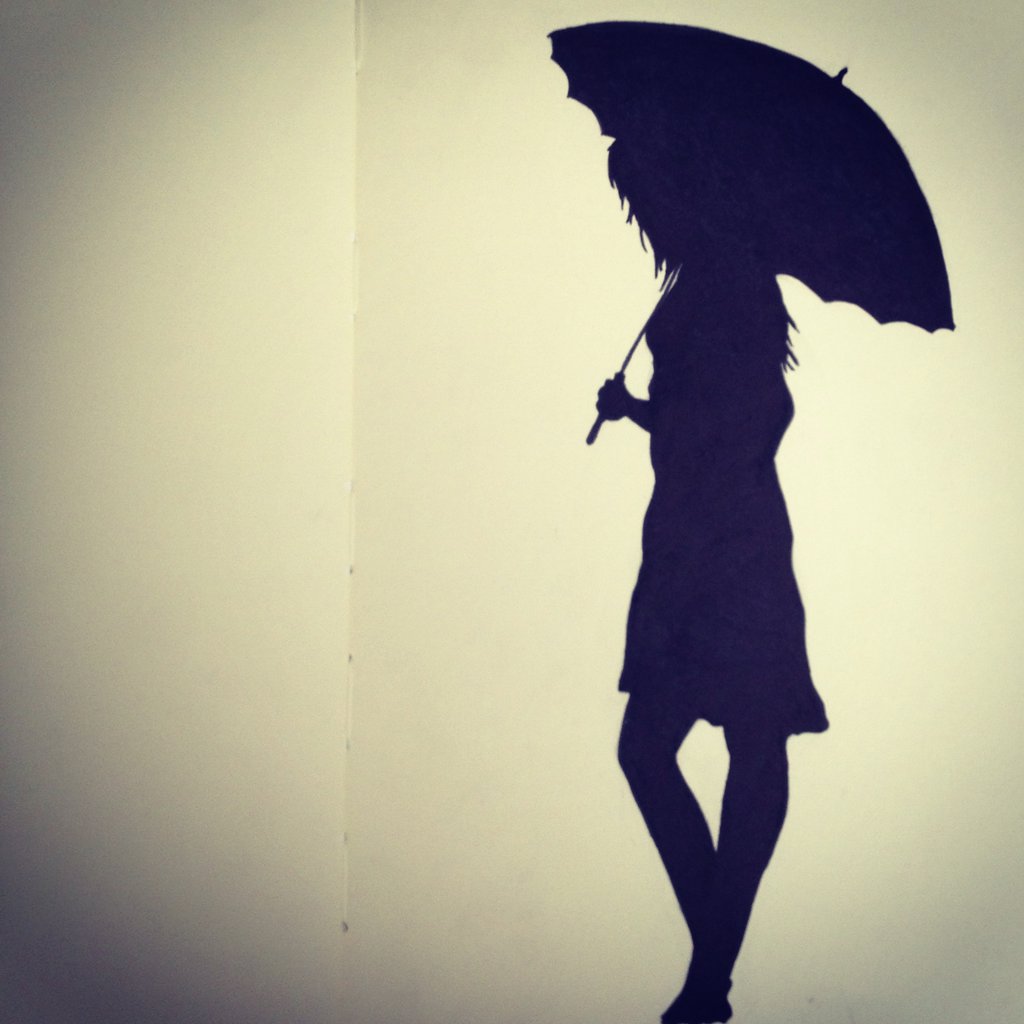 Girl With Umbrella Sad amp; alone girl with umbrella : misc. photography