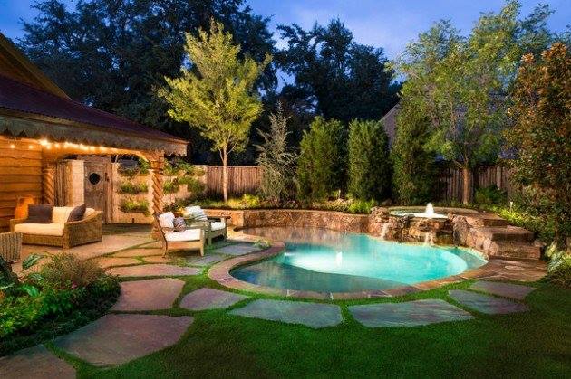 beautiful backyard pool