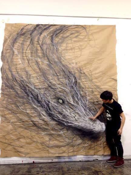 Large Realistic Charcoal Drawing by Fiona Tang - XciteFun.net - 432 x 576 jpeg 37kB