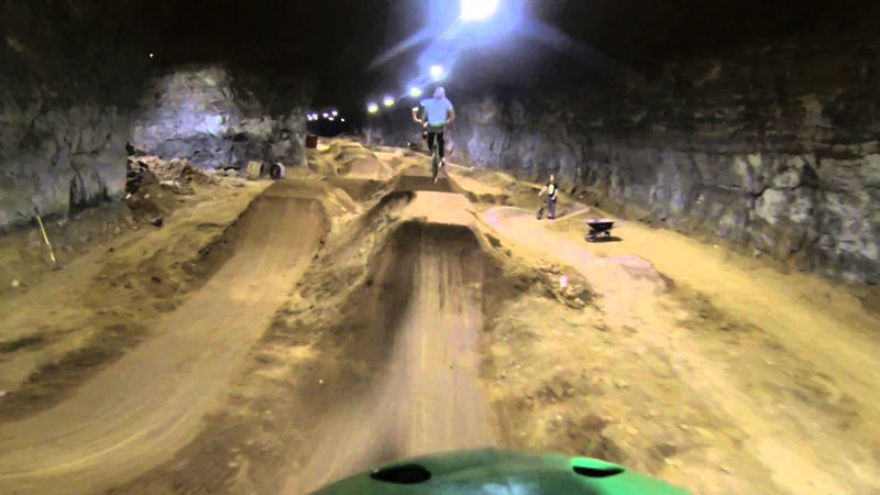 underground mountain bike park