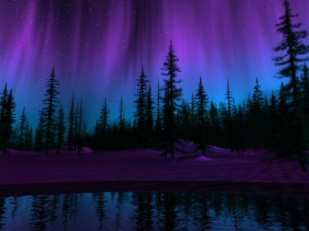 Amazing Purple Aurora Borealis - XciteFun.net