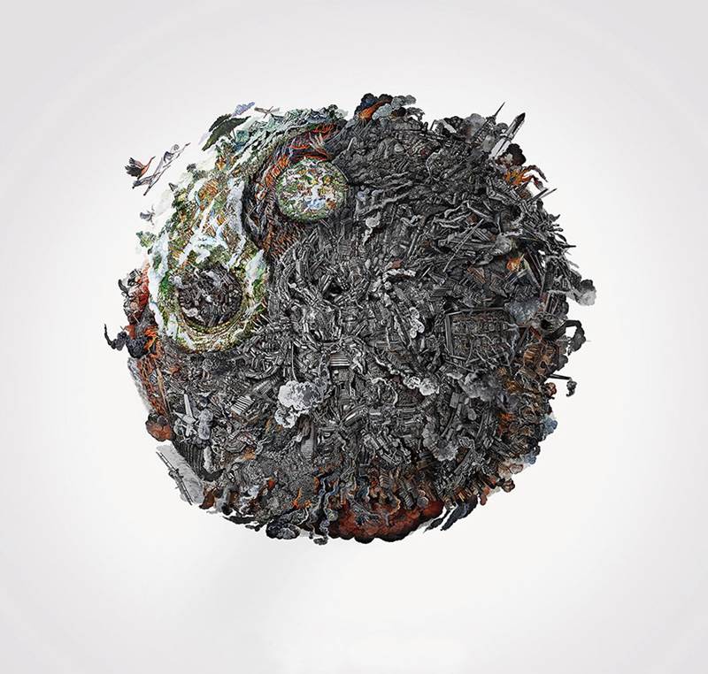 Detailed Drawings of Damaged World - XciteFun.net