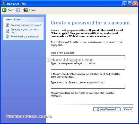 desktop password creator