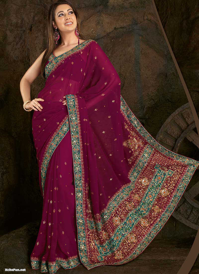 Fashionable Halter blouse and sarees - XciteFun.net