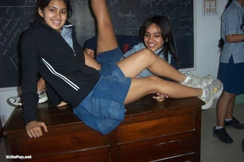 Hot college girls share a cock