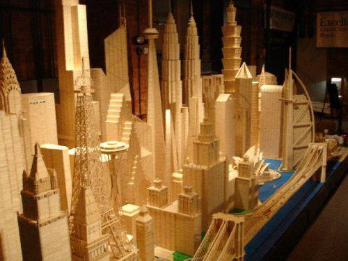 Giant Engineering: Wooden Toothpicks City - XciteFun.net