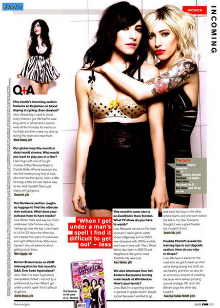 The Veronicas: Swinging Sisters - FHM UK August - XciteFun.net