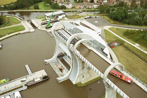 Falkirk Wheel: Rotating Boat Lift - Millennium Link Scotland - XciteFun.net