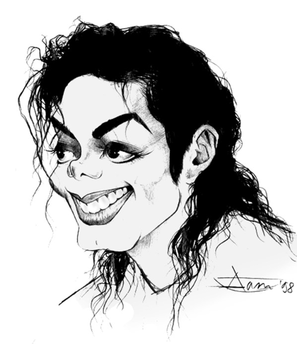 Majestic Pencil Sketches of Michael Jackson by Toma Florin