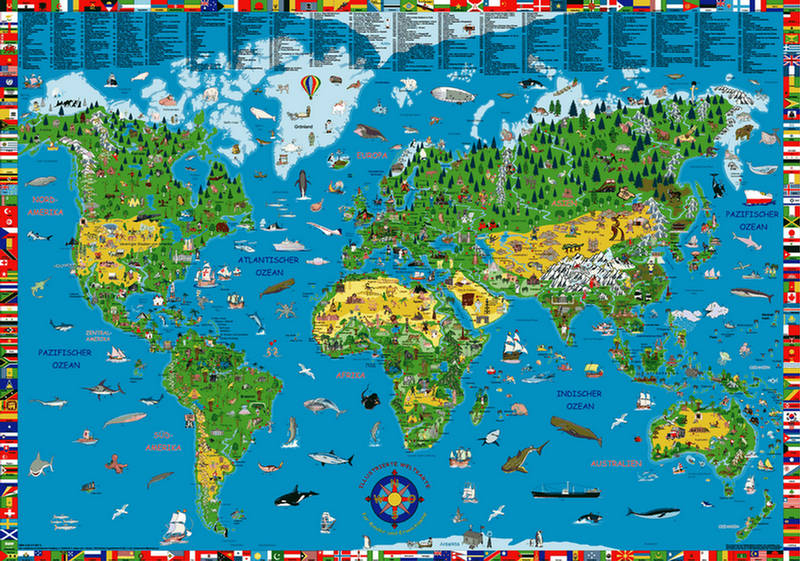 World Map: Let's Paint Our World - Geographic Wallpapers - XciteFun.net