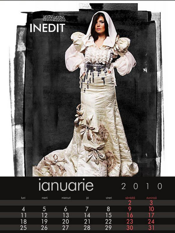 Paula Seling Inedit Stylish Calendar 2010